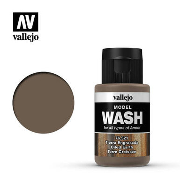 VLJ76521 - Vallejo Model Wash Oiled Earth - 35ml - Acrylic