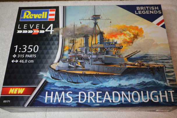 RAG05171 - Revell - 1/350 HMS Dreadnought Britiah Legends (Discontinued)