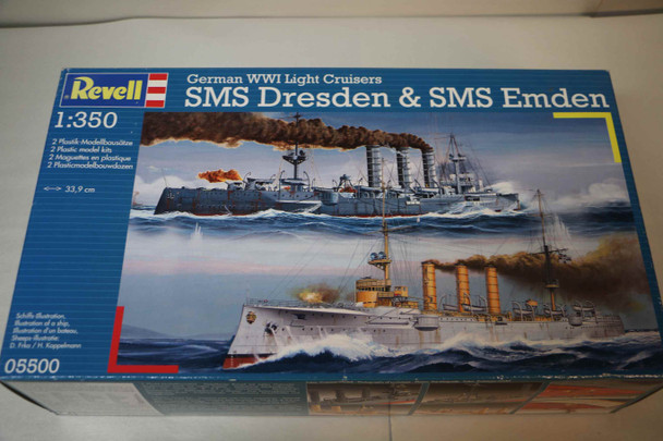 RAG05500 - Revell - 1/350 SMS Dresden/Emden Combo Kit  x2 Kits per Box (Discontinued)