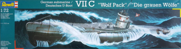 RAG05015 - Revell 1/72 Type VIIC 'Wolf Pack' Submarine (Discontinued)