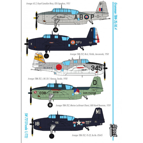 Sword 1/72 TBM-3S2 Avenger