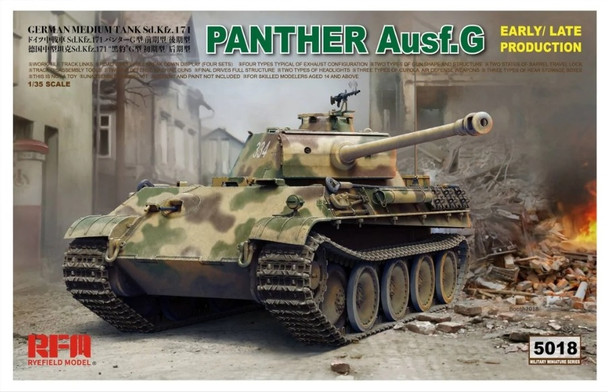 RYE5018 - Rye Field Model - 1/35 Panther Ausf.G Early/Late Prod.