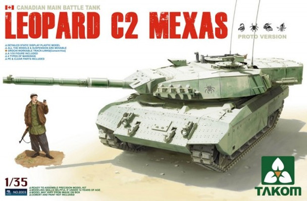 TKM2003 - Takom - 1/35 Leopard C2 MEXAS CANADIAN CONTENT