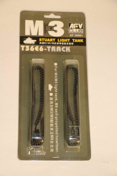 AFVAF35061 - AFV Club - 1/35 T36E6 Track for Stuart Light Tank. For M3/M5 Light Tank, M8 Self-propelled Howitzer