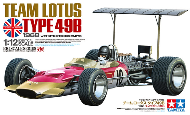 TAM12053 - Tamiya - 1/12 Team Lotus Type 49B 1968 w P.E. (Discontinued)