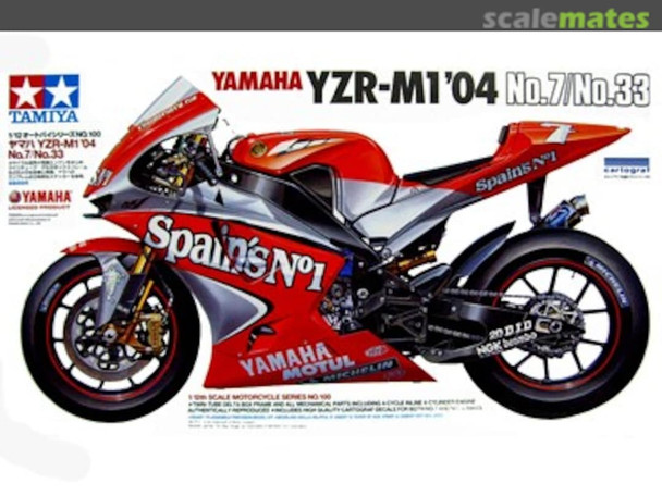 TAM14100 - Tamiya - 1/12 Yamaha YZR-M1'04 #7/#33