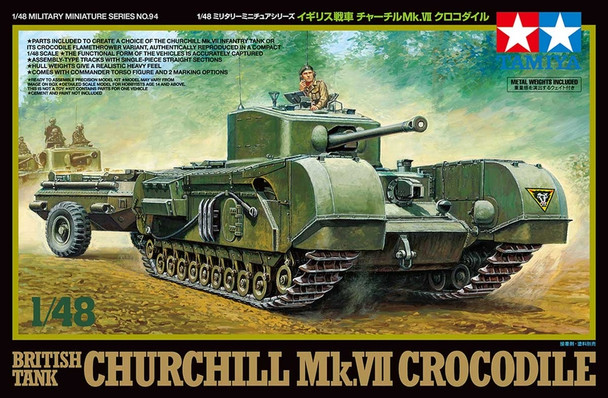 TAM32594 - Tamiya - 1/48 British Tank Churchill Mk.VII Crocodile