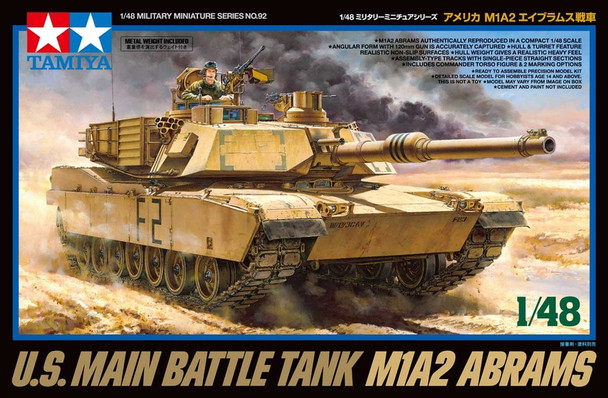 TAM32592 - Tamiya - 1/48 U.S. Main Battle Tank M1A2 Abrams