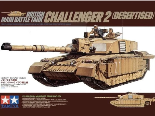 TAM35274 - Tamiya 1/35 British Main Battle Tank Challenger 2 (Desertised)