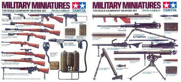 TAM35121 - Tamiya - 1/35 U.S. Infantry Weapons Set