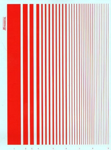 Xtradecal Parallel Stripes Red