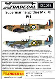 EXD32053 - ExtraDecal 1/32 Spitfire Mk.I/II Part 1