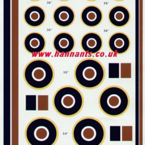 EXDX48030 - ExtraDecal 1/48 RAF Roundels Type C1