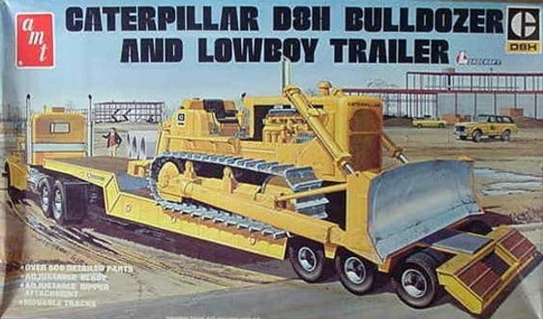 AMT1218 - AMT 1/25 Bulldozer & Lowboy Trailer