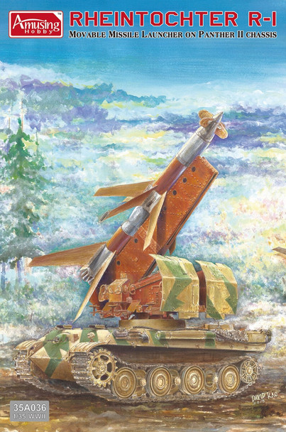 AMU35A036 - Amusing Hobby 1/35 Rheintochter R-1 on Panther II