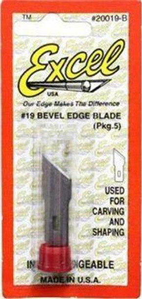 EXC20019B - Excel #19 Bevel Edge Blades (5pcs)