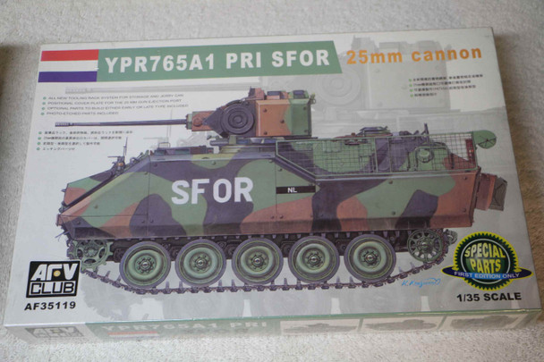 AFVAF35119 - AFV Club 1/35 YPR765A1 PRI SFOR 25mm Cannon