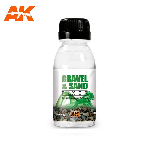 AKIAK118 - AK Interactive WX: Gravel and Sand Fixer 100ml