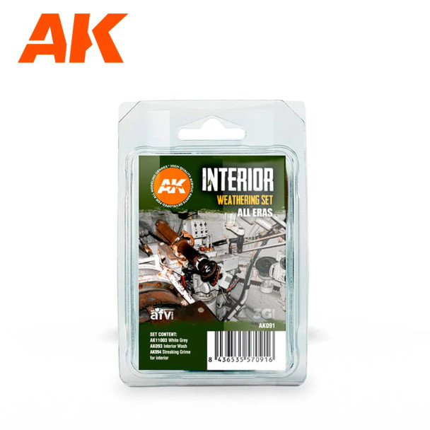 AKIAK091 - AK Interactive AK Interior Weathering Set (3pcs)