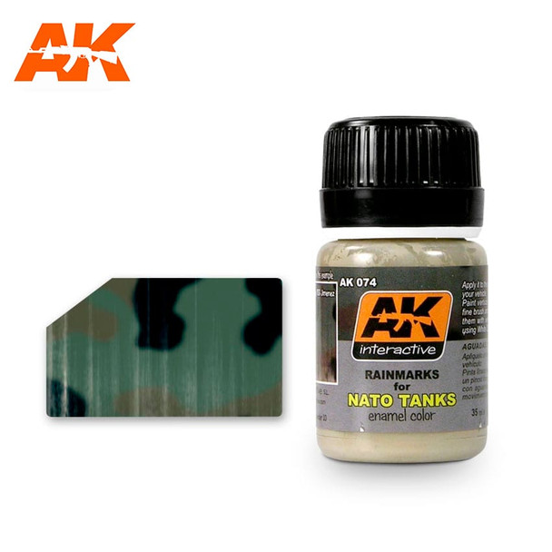 AKIAK074 - AK Interactive WX: Rainmarks For NATO Tanks 35ml