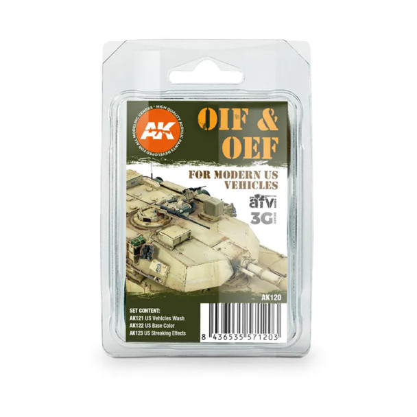 AKIAK120 - AK Interactive Modern US Vehicles (OIF/OEF) (3pcs)