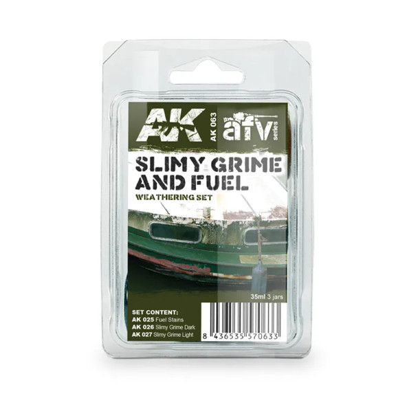 AKIAK063 - AK Interactive Slimy Grime & Fuel Set (3x35ml)