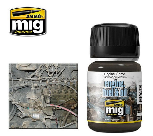 MIG1407 - Mig Ammo Engine, Fuel & Oil A>MIG-1407 Engine Grime