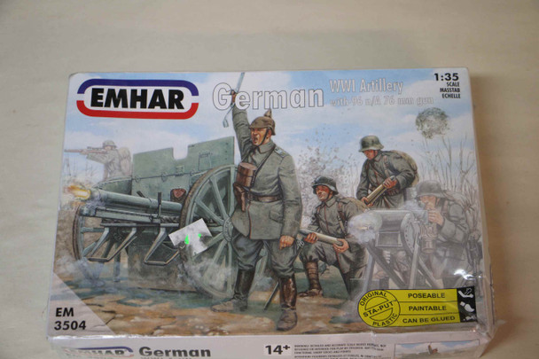 EMH3504 - Emhar 1/35 German WWI Artillery w/76mm gun