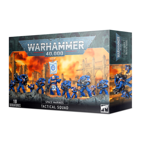 GAM48-07 - Games Workshop Warhammer 40K Space Marines Tactical Squad