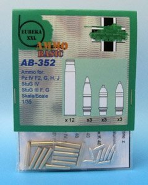 EURAB-352 - Eureka XXL Model Accessories 1/35 Ammo for Pz IV F2, G, H, J; StuG Iv/III F, G