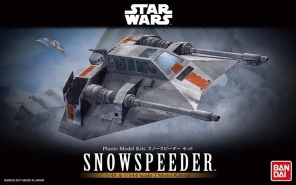 BAN0217734 - Bandai 1/48 & 1/144 SW: Snowspeeder (2 kits)