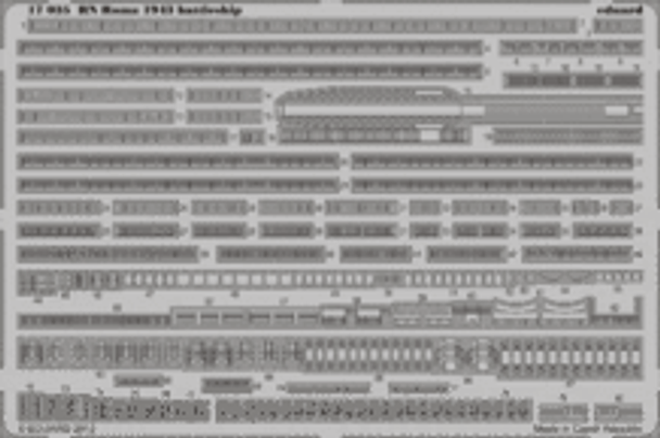 EDU17035 - Eduard 1/700 RN Roma 1943 Details