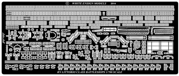 WHIPE7117 - White Ensign Models 1/700 Littorio Class Battleships