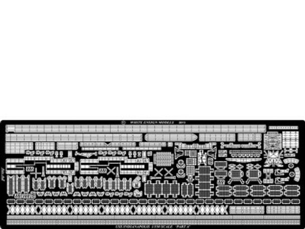 WHIPE35170 - White Ensign Models 1/350 USS Indianapolis (CA-35) Heavy Cruiser Photo Etched Detail Set