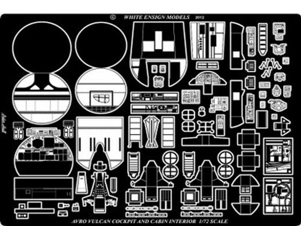 WHIPE7255A - White Ensign Models 1/72 Avro Vulcan Interior Detail Set