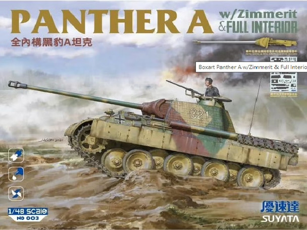 SUYNO003 - Suyata 1/48 Panther A w/Zimmerit & Full Interior