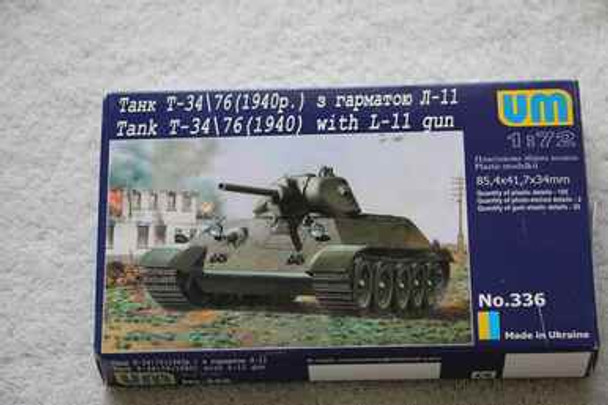 UMM336 - UM Models 1/72 T-34/76 1940 w/L-11 Gun - WWWEB10101549