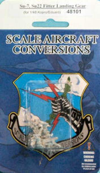 SAC48101 - Scale Aircraft Conversions 1/48 Su-7, Su-22 Metal Landing Gear - For Eduard/Kopro Kit