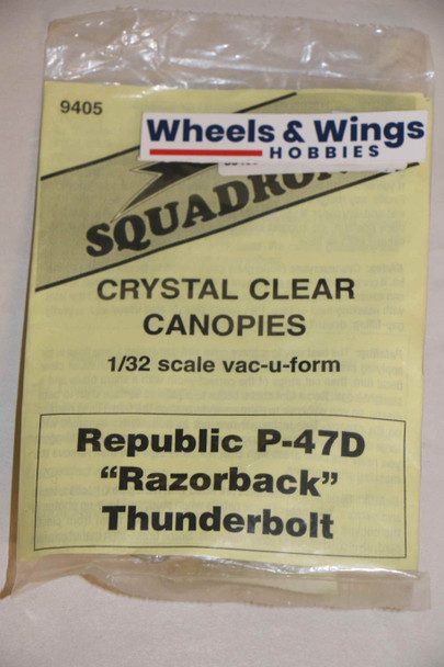 SQU9405 - Squadron Signal 1/32 Republic P-47D 'Razorback' Thunderbolt Canopy