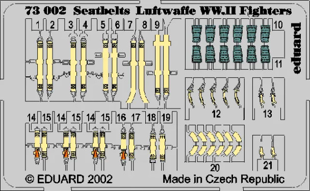 Eduard 1/72 WWII Luftwaffe Seatbelts