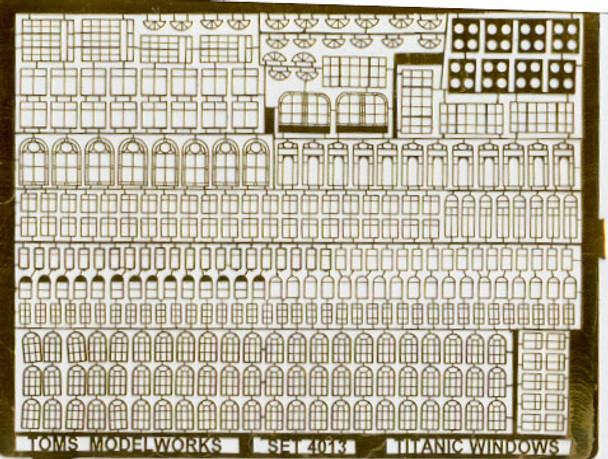 TOM4014 - Tom's Modelworks 1/400 Titanic Window Frames