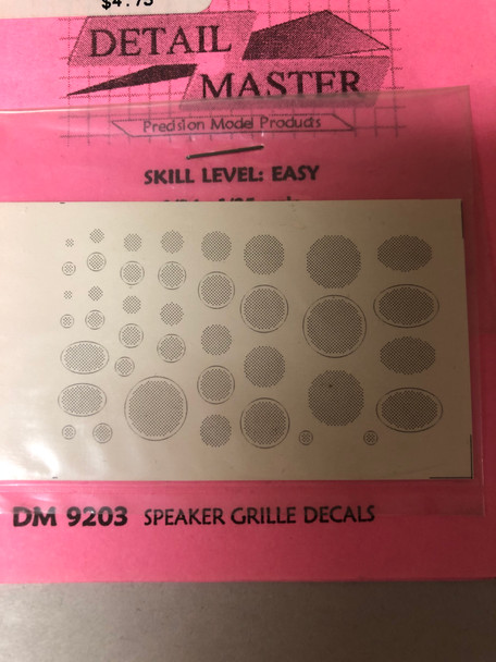 DMP9203 - Detail Master Products 1/24 Speaker Grill Decals