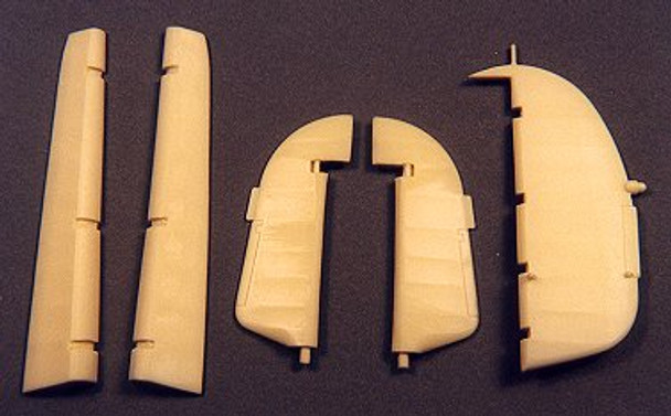 ULT48042 - Ultracast Resin 1/48 Hawker Hurricane Control Surfaces - For All Hasegawa Kits