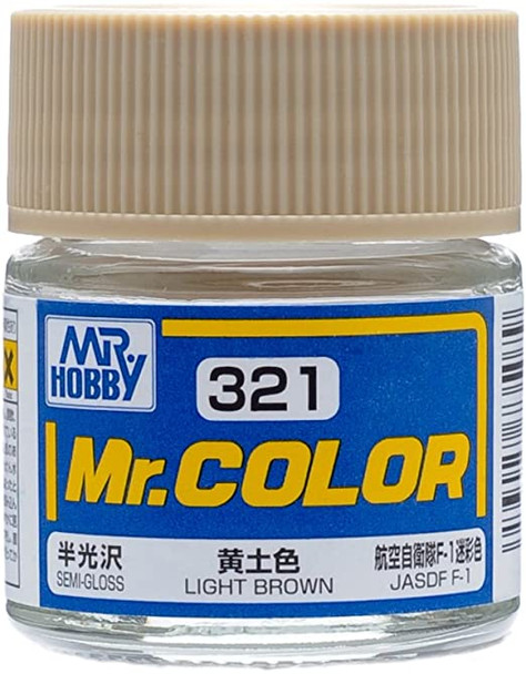 MRHC321 - Mr. Hobby Mr Color Semi Gloss Light Brown - 10ml - Lacquer