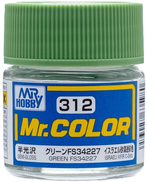 MRHC312 - Mr. Hobby Mr Color Semi Gloss Green FS34227 - 10ml - Lacquer