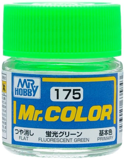 MRHC175 - Mr. Hobby Mr Color Gloss Fluorescent Green - 10ml - Lacquer