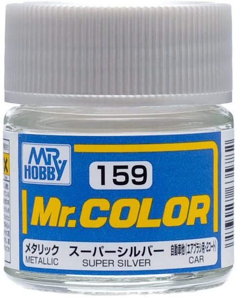 MRHC159 - Mr. Hobby Mr Color Super Silver (Metallic/Car) 10ml