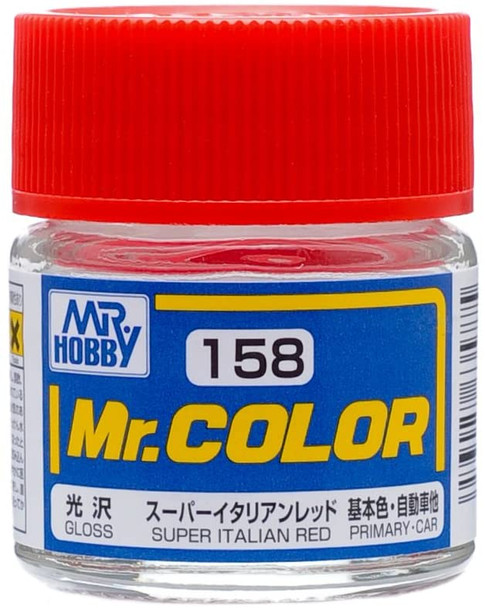 MRHC158 - Mr. Hobby Mr Color Gloss Super Italian Red - 10ml - Lacquer