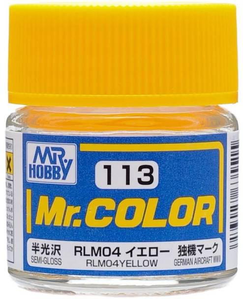 MRHC113 - Mr. Hobby Mr Color Semi Gloss RLM04 Yellow - 10ml - Lacquer