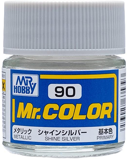 MRHC90 - Mr. Hobby Mr Color Metallic Shine Silver - 10ml - Lacquer
